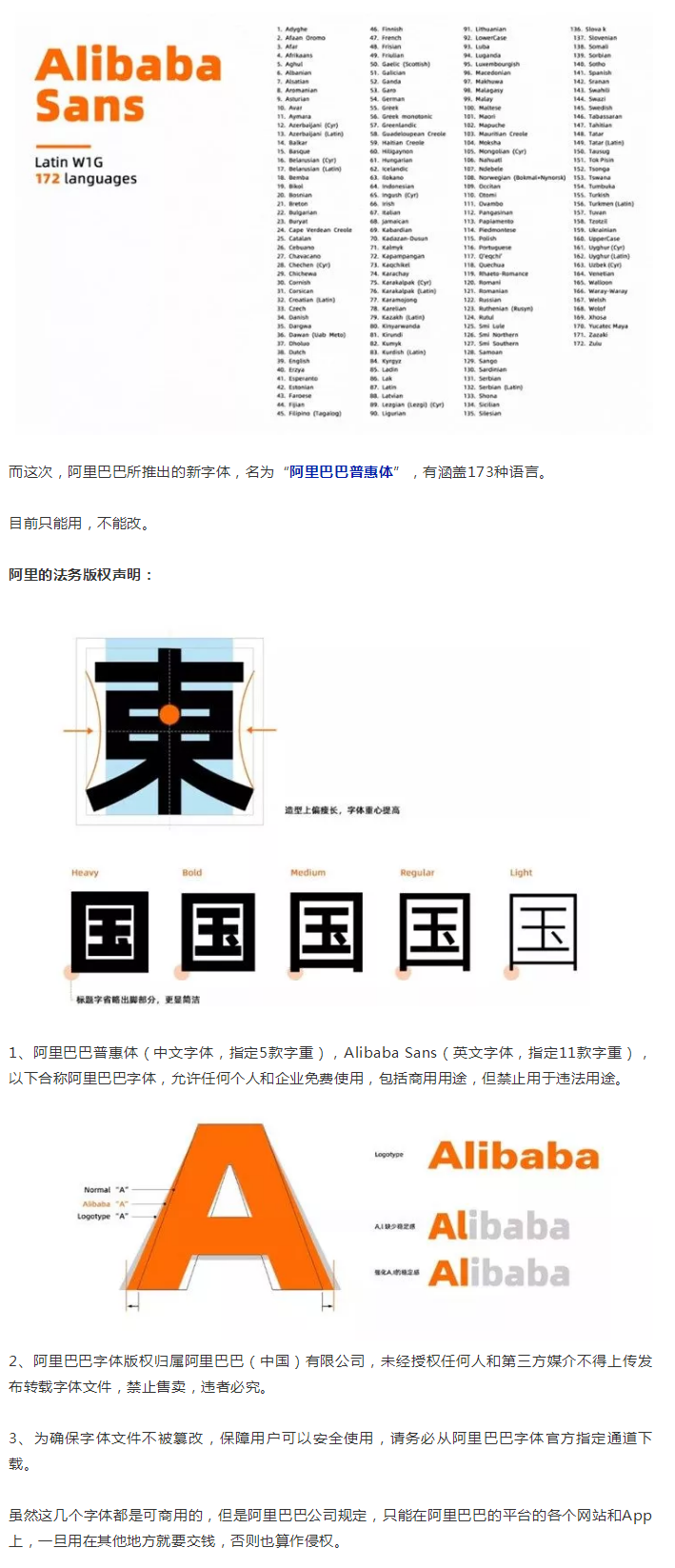 阿里巴巴官方發(fā)布免費(fèi)商用字體，關(guān)于字體版權(quán)，你都知道多少？
