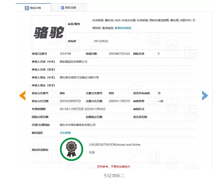 “駱駝祥子”商標維持有效注冊！