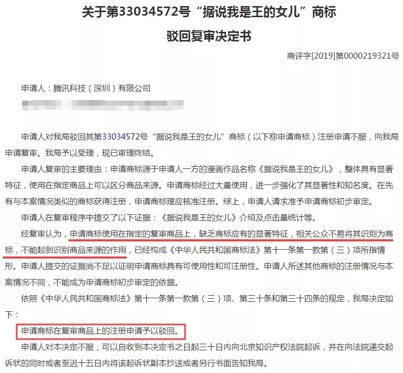 騰訊為三部漫畫注冊商標，結果全部陣亡！