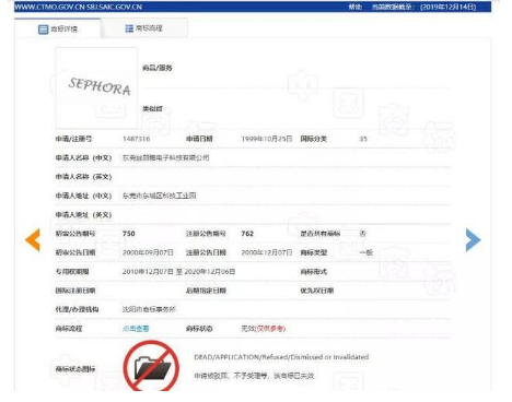 絲芙蘭“SEPHORA”商標(biāo)被搶注，看絲芙蘭如何面對(duì)侵權(quán)