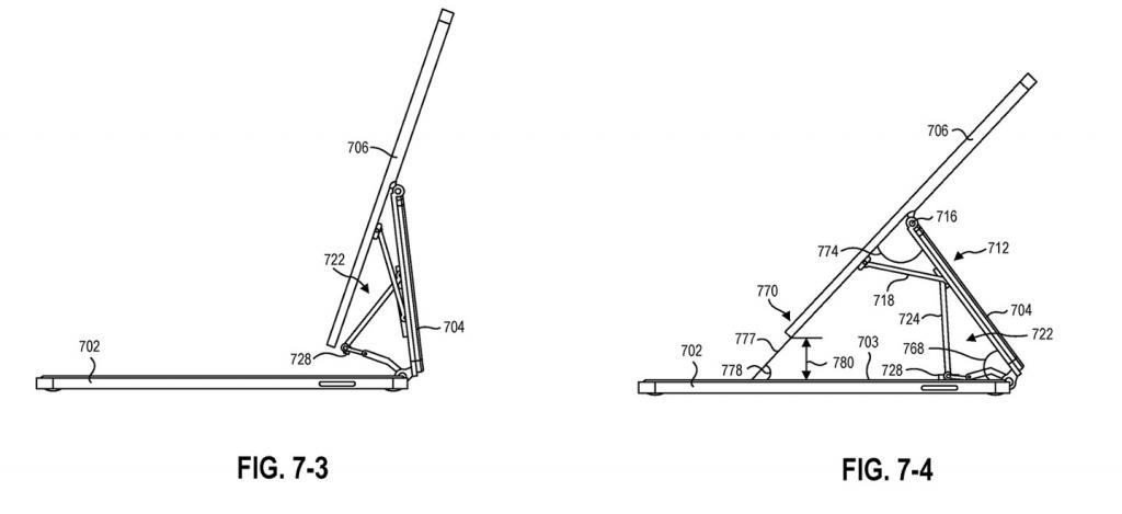 2021年7月28日微軟 Surface 新專利曝光，類似蘋果 iPad 妙控鍵盤設(shè)計(jì)