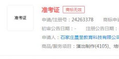 “準(zhǔn)考證”商標(biāo)申請無效，分類涉及教育娛樂
