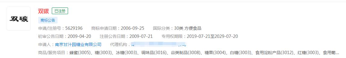 保險(xiǎn)業(yè)為實(shí)現(xiàn)“雙碳”目標(biāo)，雙碳已成功注冊(cè)商標(biāo)，分類涉及方便食品