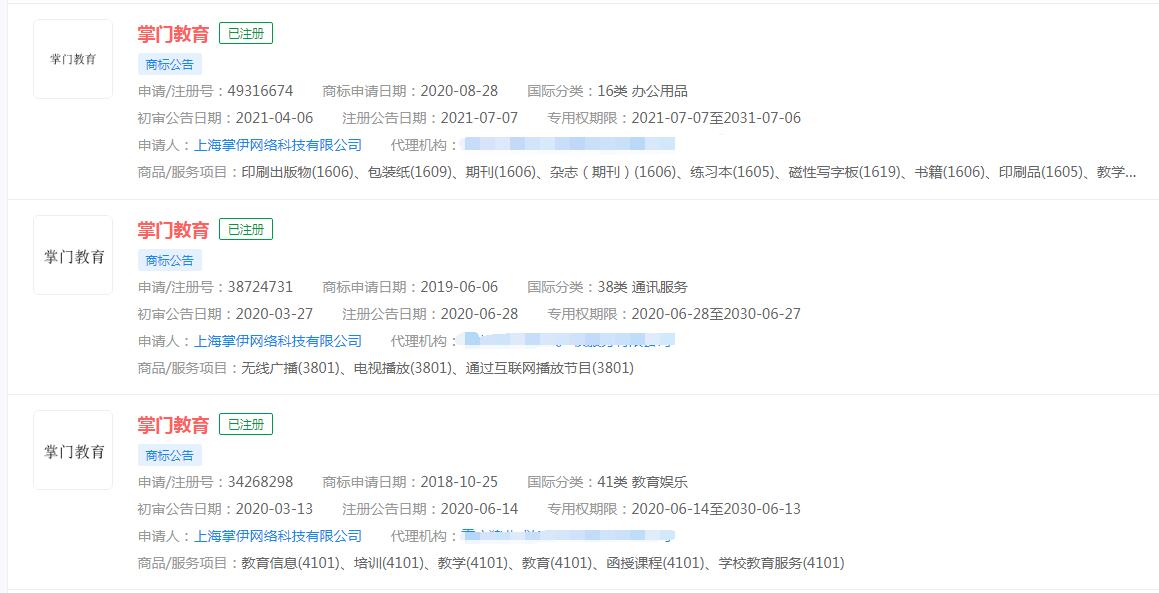 掌門教育正式更名掌門智能，“掌門智能”暫未申請(qǐng)商標(biāo)