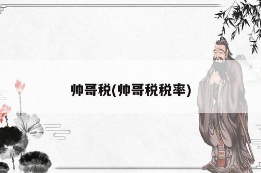 帥哥稅(帥哥稅稅率)