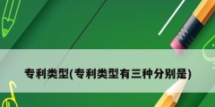 專(zhuān)利類(lèi)型(專(zhuān)利類(lèi)型有三種分別是)